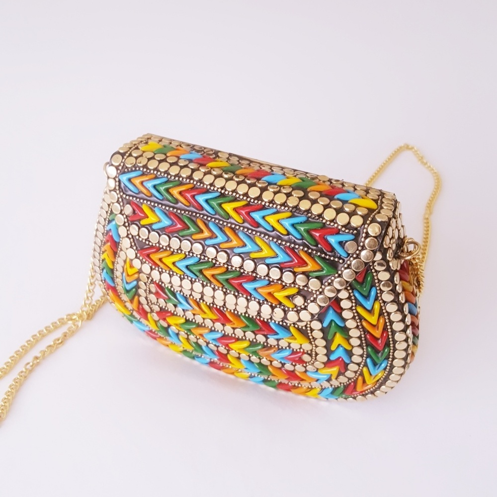 Vintage Metal Case Clutch - Picture 2 of 7